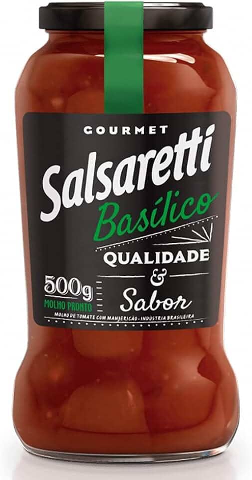 MOLHO DE TOMATE BASILICO SALSARETTI VIDRO 500g