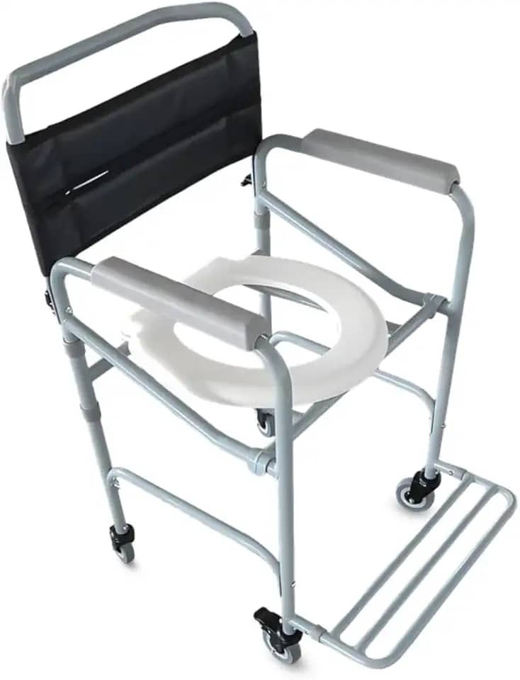 Cadeira De Banho Aço Suporta 100 Kg Conforto Desmontável, Hidrolight