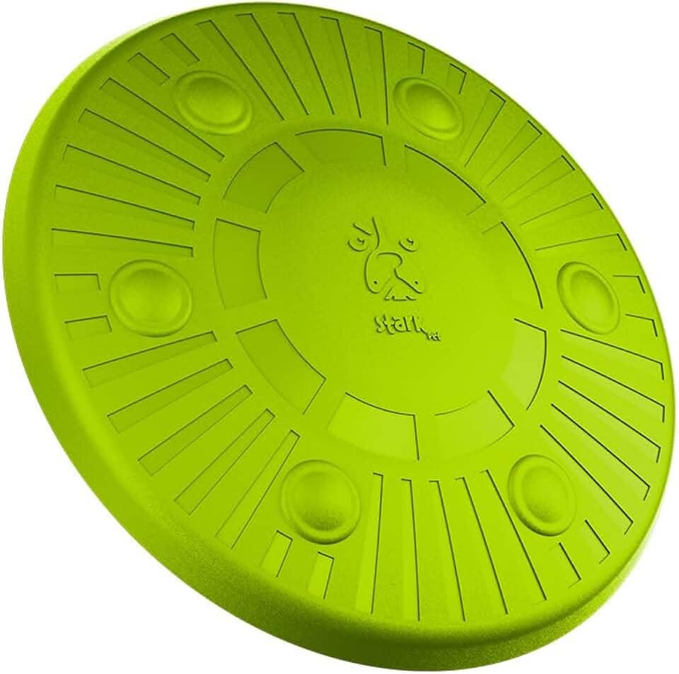 Frisbee Disco Voador Stark Pet, Brinquedo de Arremesso para Cães, em Material Termoplástica, Cor Verde Neon
