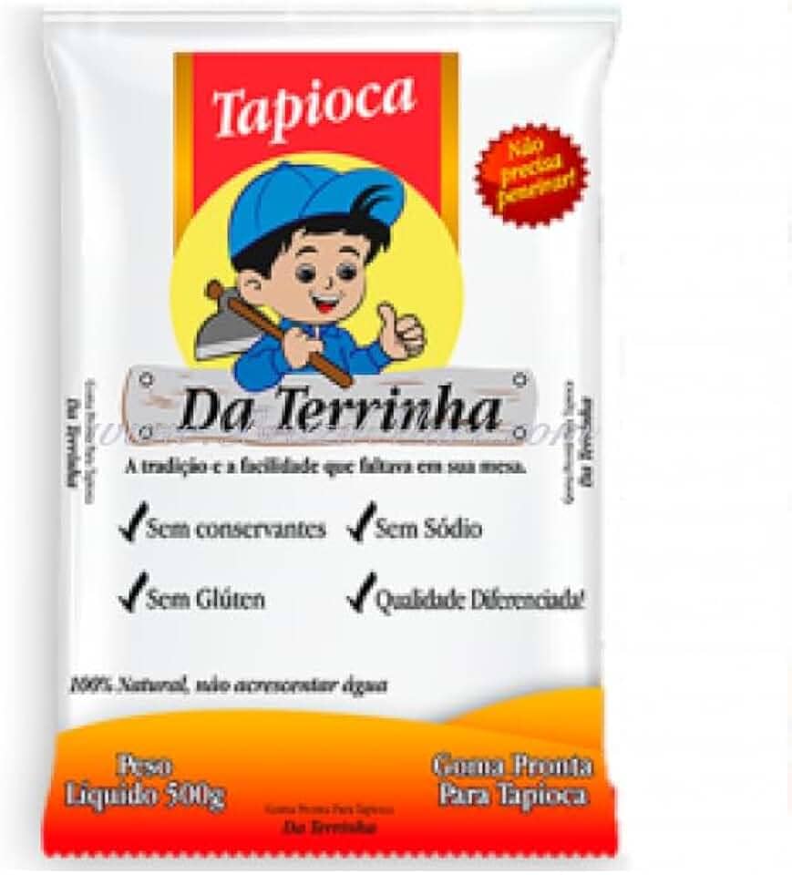 Goma de Tapioca Da Terrinha 500g Goma de Tapioca Kit 2 un