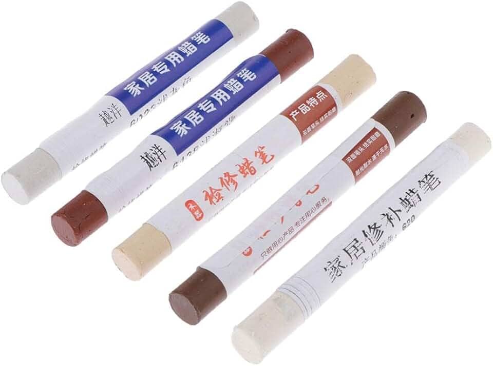 Marcadores de reparo de piso de madeira com cores rejuvenescedoras