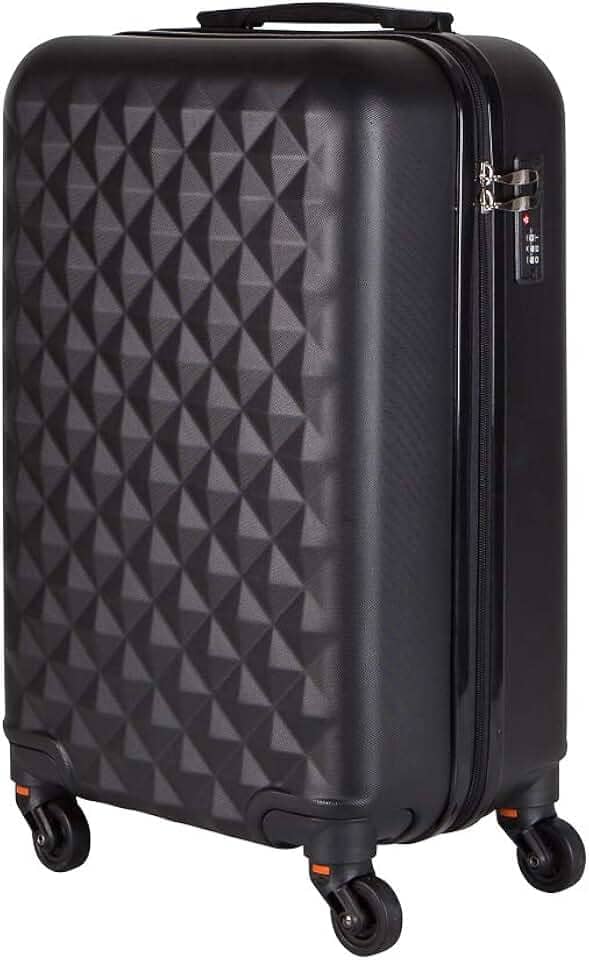 Mala de Bordo em ABS Com 4 Rodas 360 - Inglaterra (Preta)