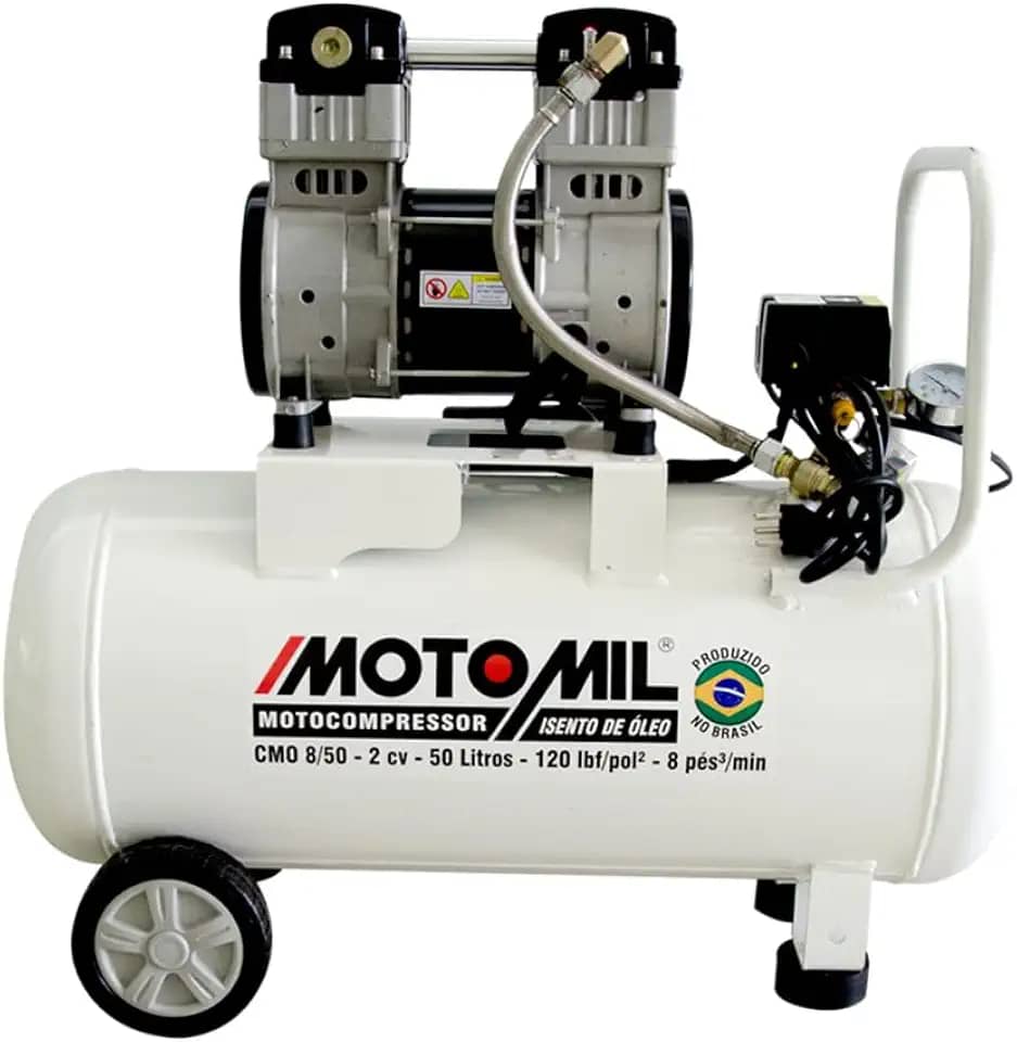 Motocompressor de Ar Motomil Cmo8/50, Branco