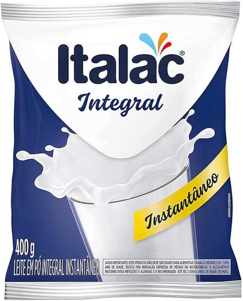 ITALAC Leite Em Pó Integral Instantaneo 400 Grs