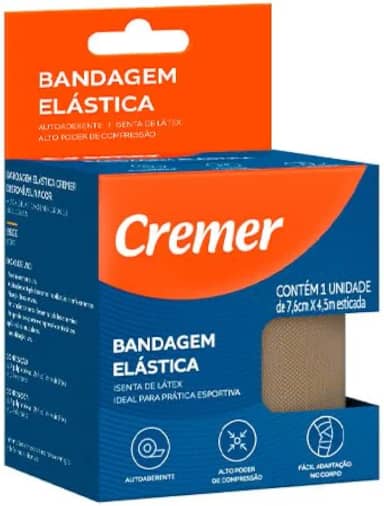 Cremer Bandagem Elástica Bege 7.6 X 4.5M