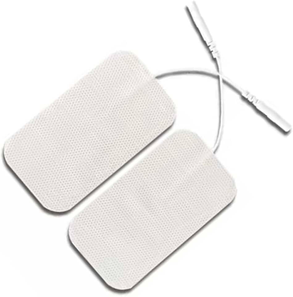 2 Eletrodos para Fisioterapia TENS 2mm tamanho 5x9