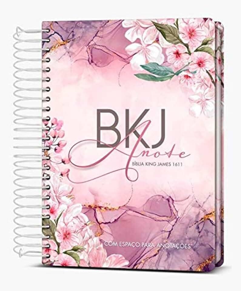 Bíblia King James 1611 Anote - Purple Flower