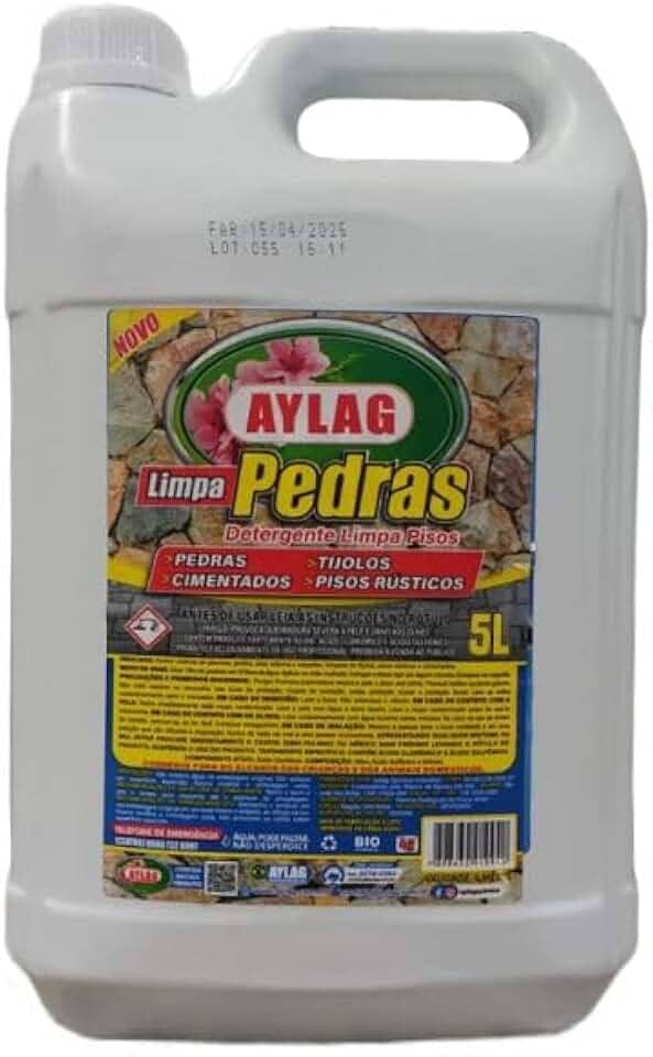 Limpa Pedra Aylag 5L Profissional Remove Limo E Manchas