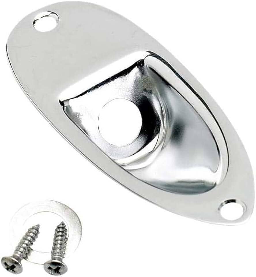 Fender Virola de guitarra elétrica Stratocaster Jack - Cromado