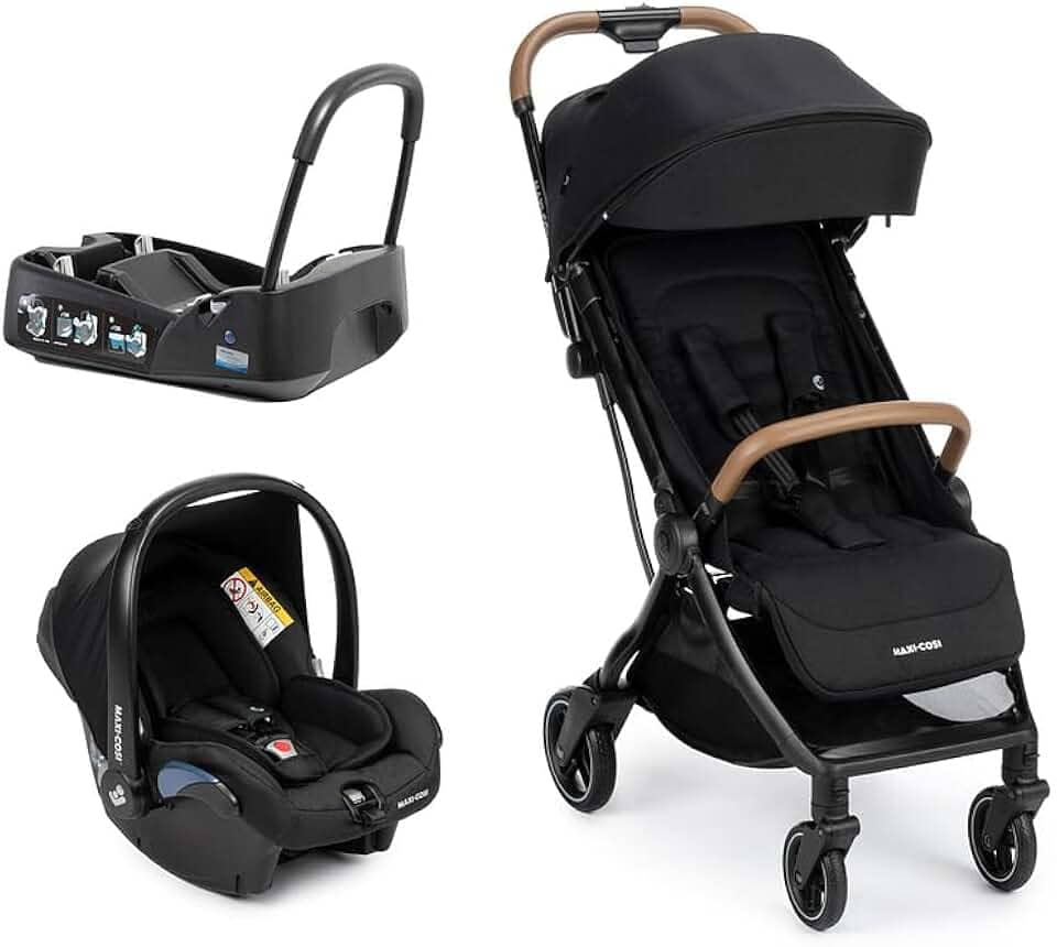 Travel System Maxi-Cosi, Eva³, Essential Black