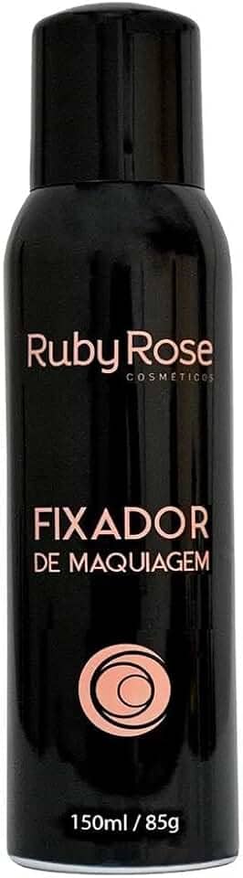 Fixador de Maquiagem Ruby Rose - Spray Fixador, Prolonga Duração, Tira Aspecto Pó, 150ml