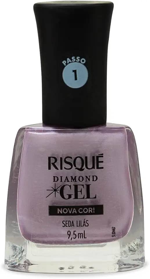 Risqué Esmalte Diamond Gel Seda Lilás Metálico 9,5ml