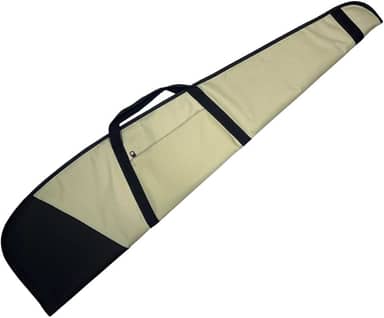 Capa Forrada Para Carabina de Pressão Bicolor Bege e Preto Com Alça de Ombro 120cm