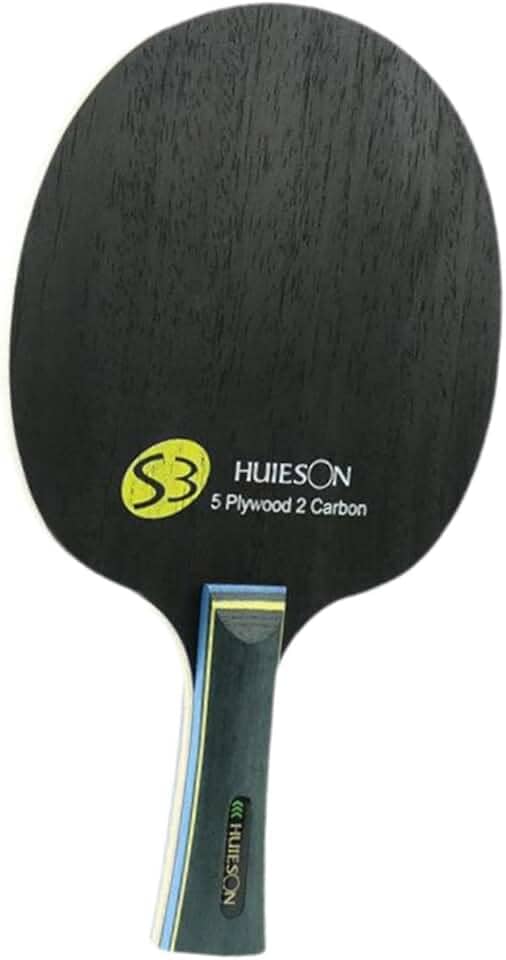 kowaku Raquete de tênis de mesa de madeira para pingue-pongue, base leve, lâmina de pingue-pongue, raquete de tênis de mesa para iniciantes, prática