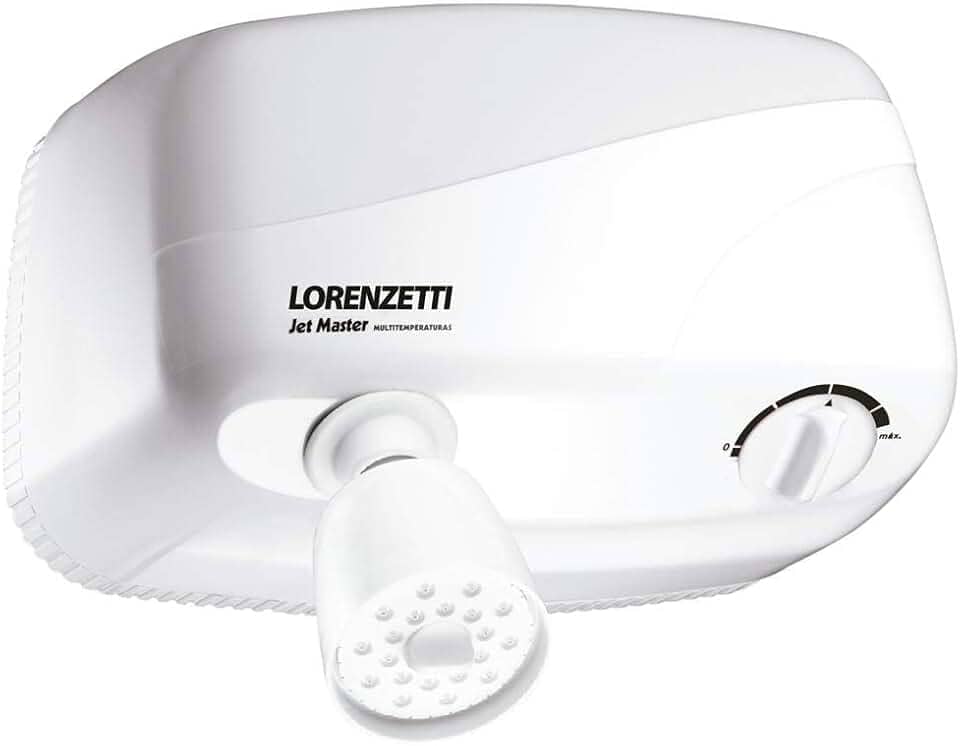 Ducha Jet Turbo Multitemperaturas 127V 5500W, Lorenzetti, 7540400, Branco, Pequeno