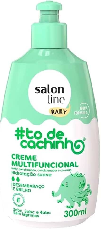 Salon Line, Creme Multifuncional, ToDeCachinho, Baby, Vegano - Cabelos Ondulados, Cacheados e Crespos, 300 ml