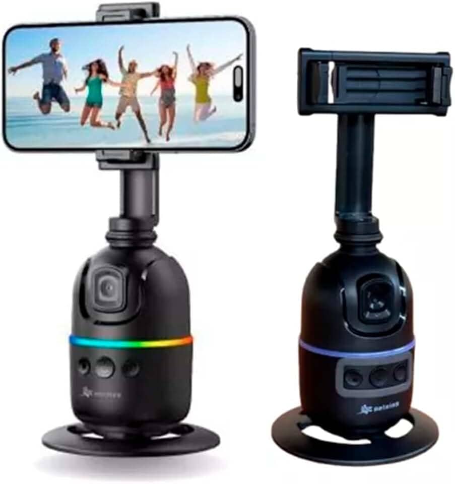 Estabilizador de Imagem para Celular, Rastreamento Facial 360°, Reconhecimento de Gestos, Bluetooth, Recarregável, 270g