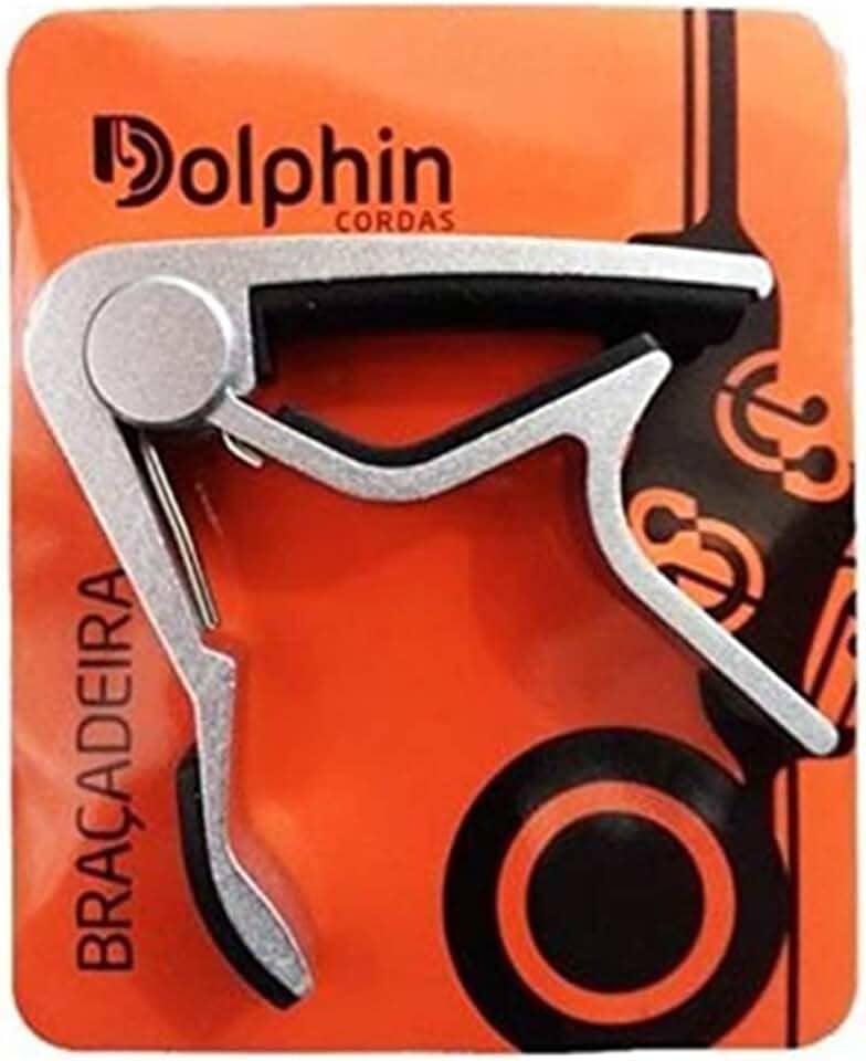 Braçadeira Capotraste Para Violão Prata 29325 Dolphin