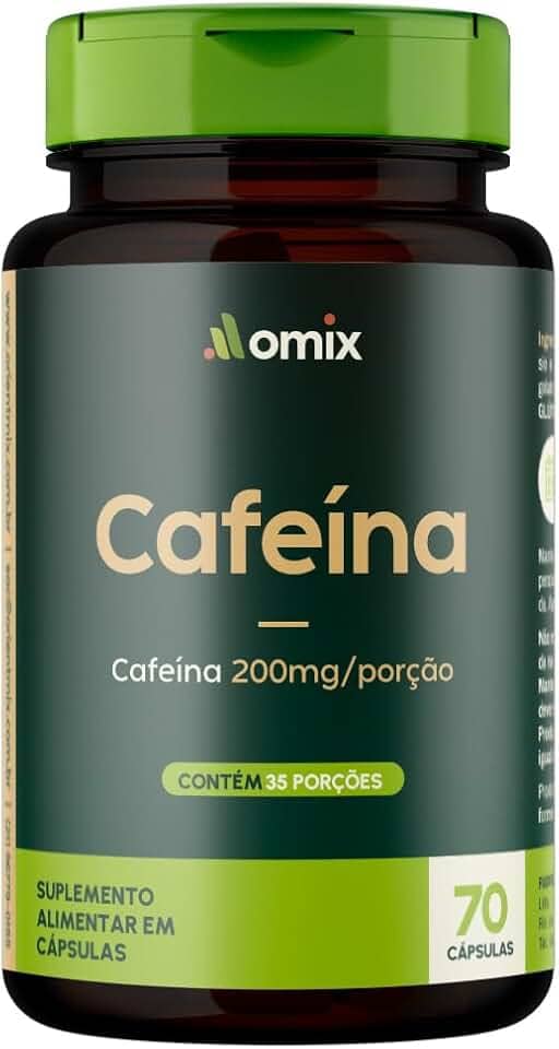 Cafeína - 70 cápsulas - Omix