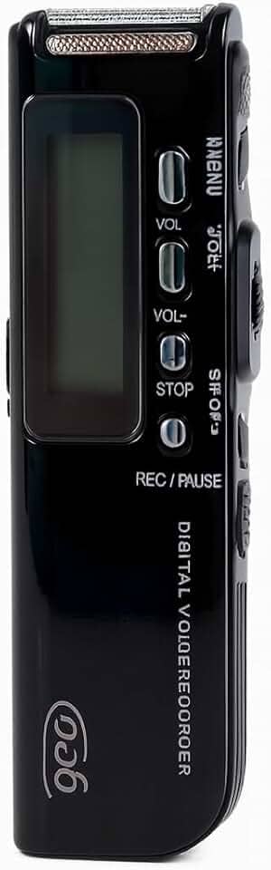 Gravador de Voz Digital 8GB, Gravação Profissional, MP3, Espião