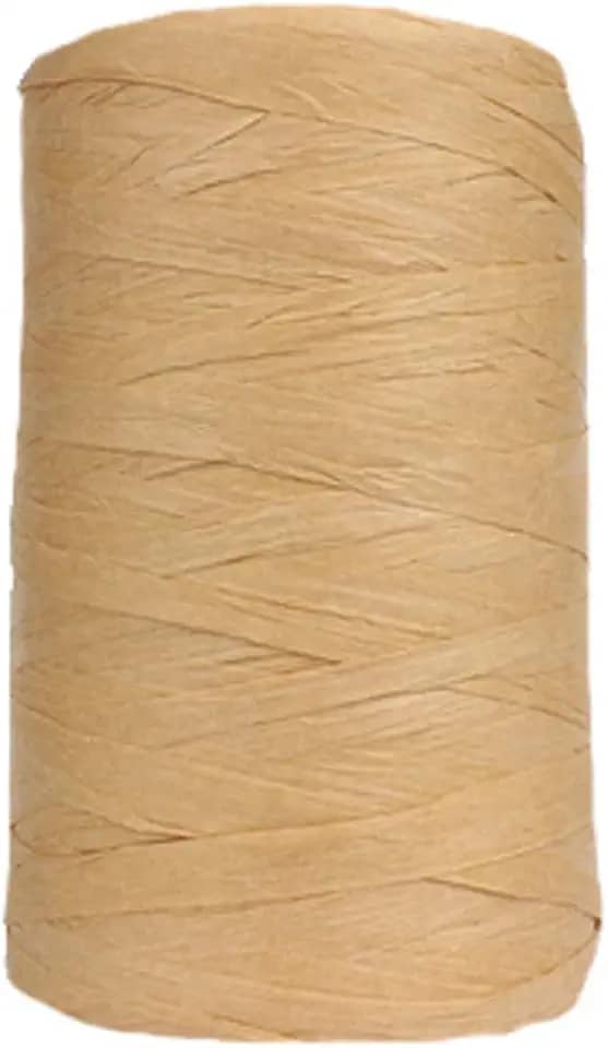 Fita marrom de crochê de papel raiom 316Yard para chapéu de sol de verão, bolsa de praia, decoração artesanal DIY