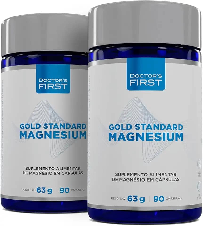 KIT 2 Gold Standard Magnesium - Doctor's FIRST- 90 Capsulas