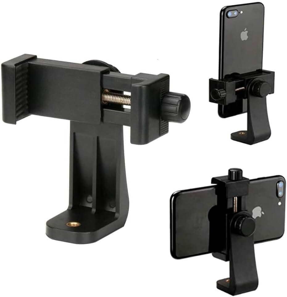 Suporte Adaptador d Telefone Celular iPhone Samsung Motorola Xiaomi 360 Graus Giratório Rotativo Horizontal Vertical Clipe p/Tripé IMAGEMTECH I2 ITWO