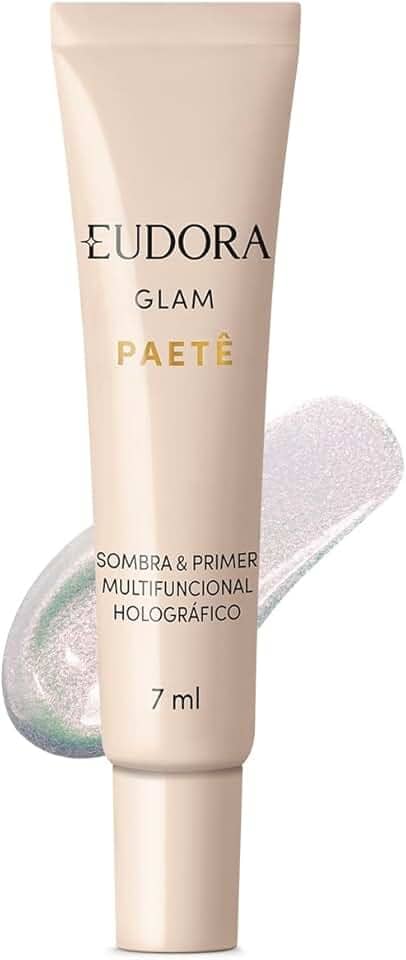 Eudora Sombra & Primer Holográfico Glam Paetê 7ml