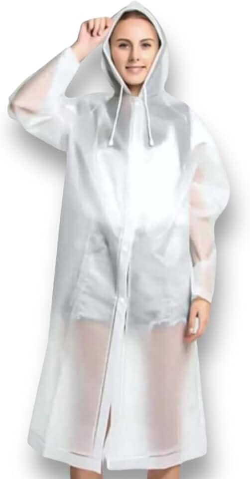 Capa de Chuva Premium Impermeável e Reutilizável: Ideal para Motoqueiros, Passeios e Esportes - Unissex, Resistente e Confortável em EVA - NEXUS MARKET