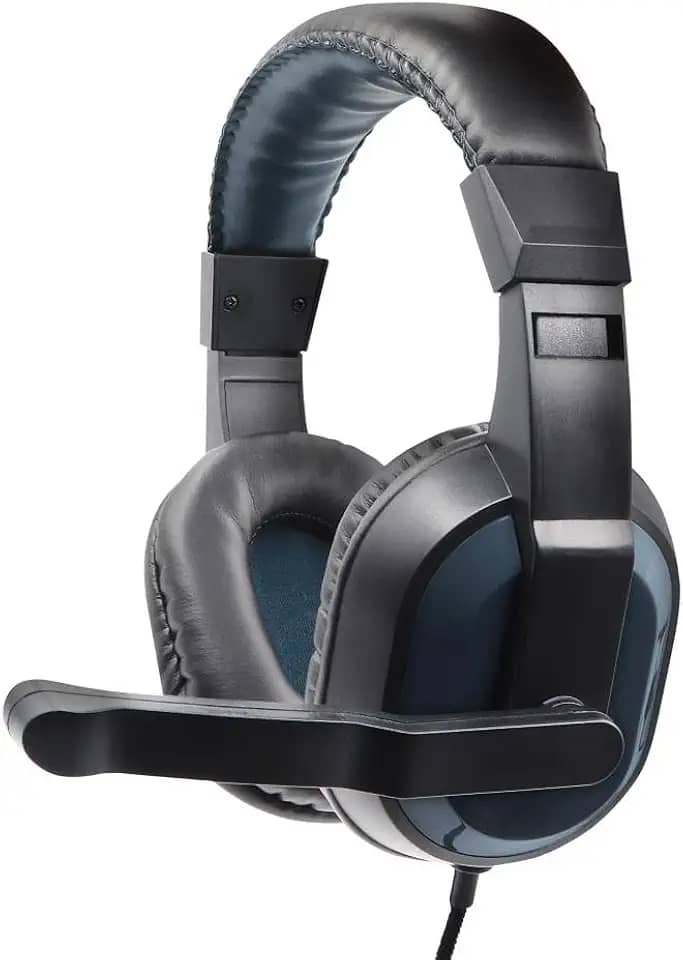 Geonav Fone de Ouvido com Microfone para Videochamadas & Reuniões Online, HSETSG, Preto