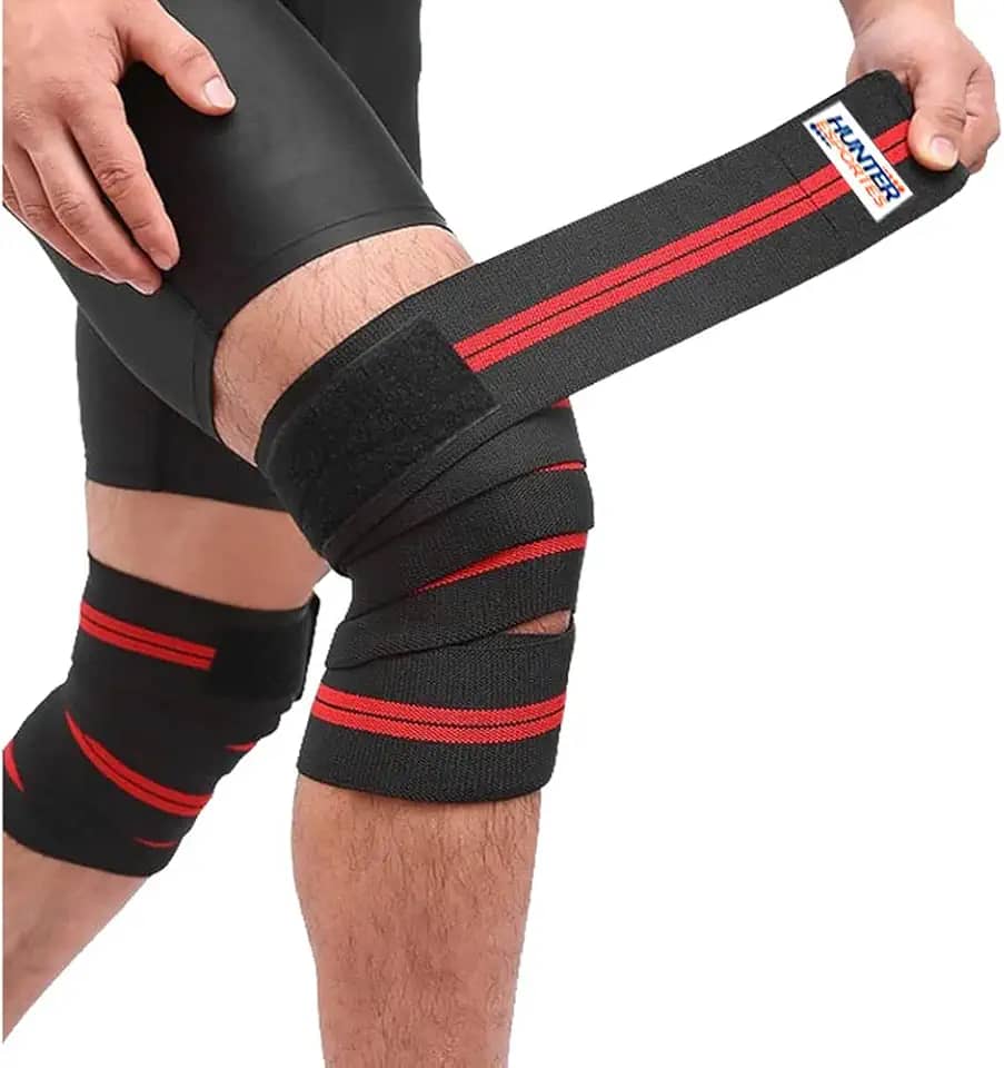 Faixa Elástica Joelho Joelheira Agachamento Powerlifting Lpo