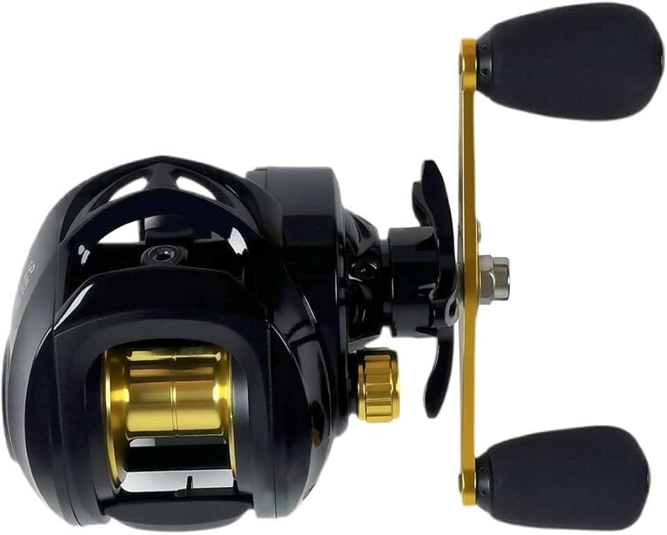 Carretilha Baitcaster Anti-Backlash 19+1 Rolamentos, Alta Velocidade 8.1:1, Força de Tração 15kg, Carretilha para Pesca Esportiva Profissional