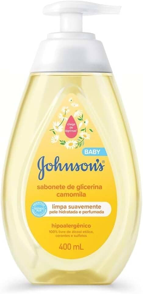 Sabonete Líquido Glicerina Camomila JOHNSON’S® Baby, 400mL
