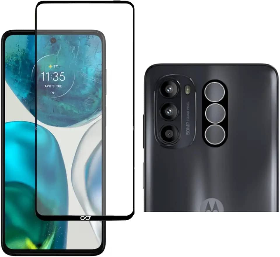 KIT Para Moto G52 Película De vidro 3D + Pelicula de Câmera (tela 6.6) (C7COMPANY)