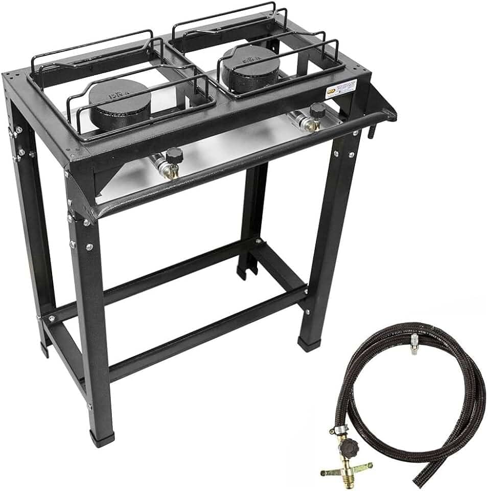 Fogão 2 Bocas Ferro Fundido Industrial De Alta Pressão Roa