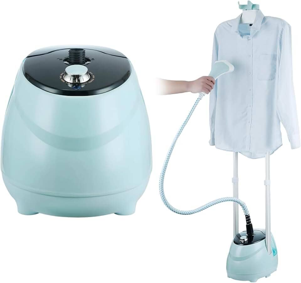 Passadeira a Vapor Vertical Profissional 1800W com 10 Modos, Tanque Transparente 1.8L - Steamer para Roupas, Vaporizador de Roupas 220V, Desamassador de Roupa Eficiente para Todos Tecidos