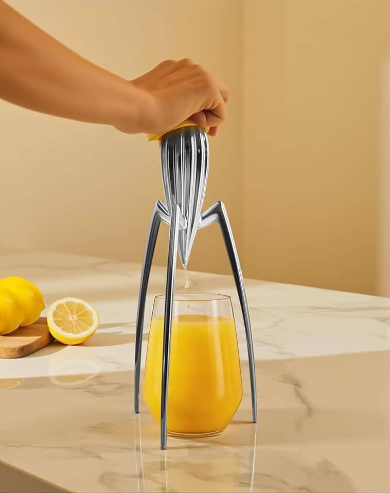 Espremedor de Frutas Cítricas, 11 * 29CM, Alumínio, Tamanho Unico, Espremedor de Laranja Manual, Espremedor de Limão Inox