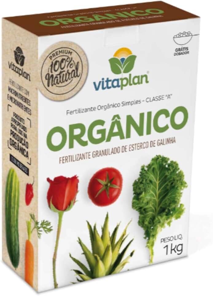 Fertilizante Adubo Orgânico Esterco De Galinha 1kg Para Todos Os Tipos de Plantas