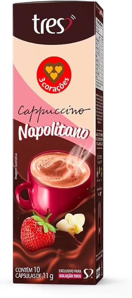 Capsula de Cappuccino Napolitano TRES 3 Corações 10 unid