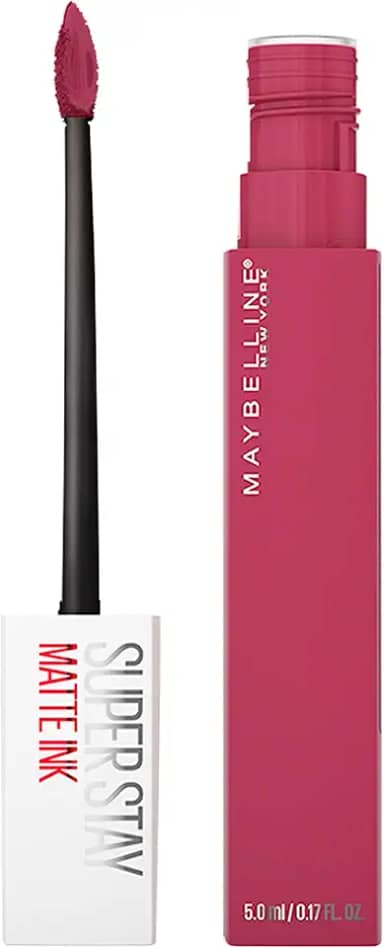Maybelline SuperStay Matte Ink Batom Líquido Matte Longa Duração 16H com Aplicador Preciso, Não Transfere e Cor Intensa, Acabamento Matte Confortável, Cor 155 Savant Rosa Nude, 5ml
