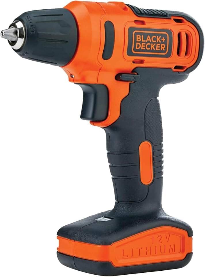 BLACK+DECKER Furadeira e Parafusadeira 3/8" LD12S e 13 Acessórios 12V