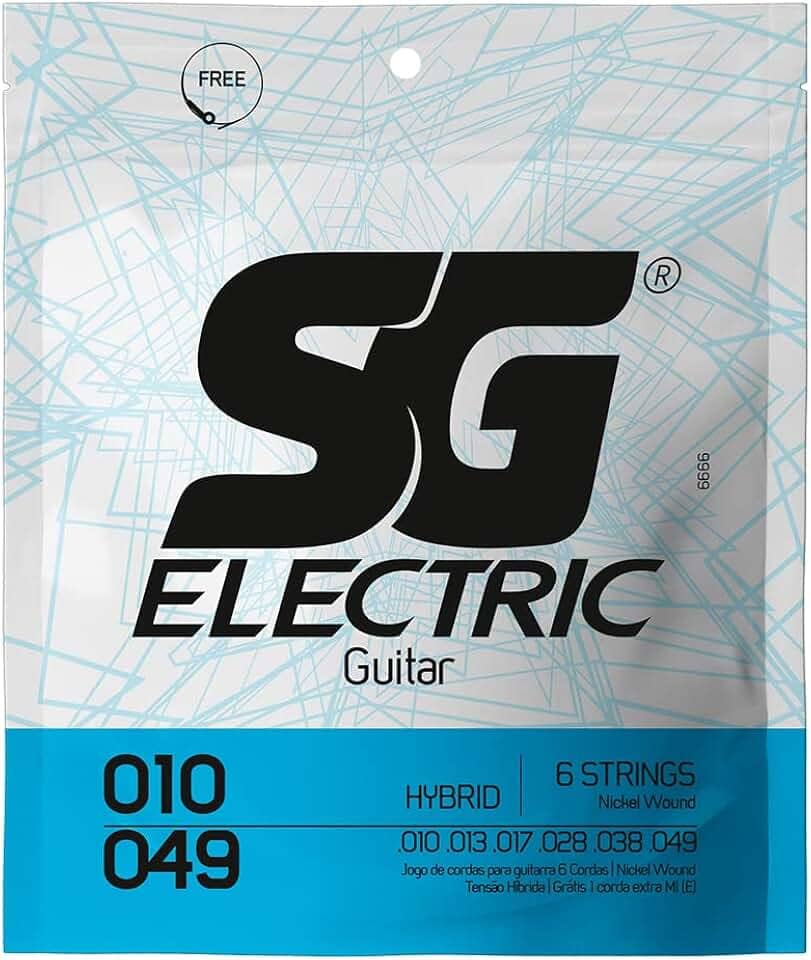 Encordoamento SG 010 Níquel para Guitarra