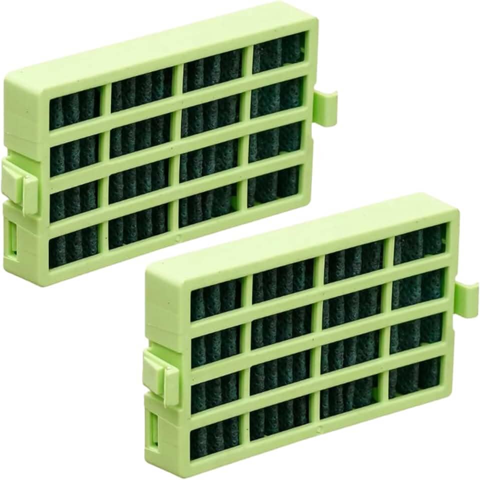 2 Filtro Geladeira compatível com Consul Bem Estar para Modelos CRM45, CRM47, CRM49, CRM50, CRM51, CRM52, CRM55, CRM56 - Antiodor, Desodorizador e Antibactéria - Cor Verde