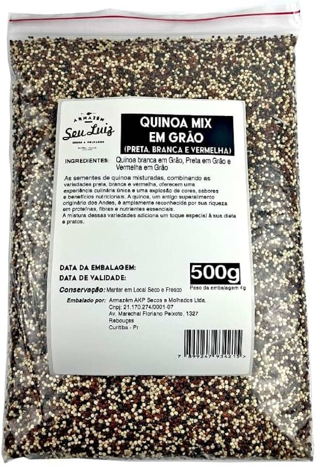 Quinoa Mix Preta Branca e Vermelha 500g – Armazém Seu Luiz