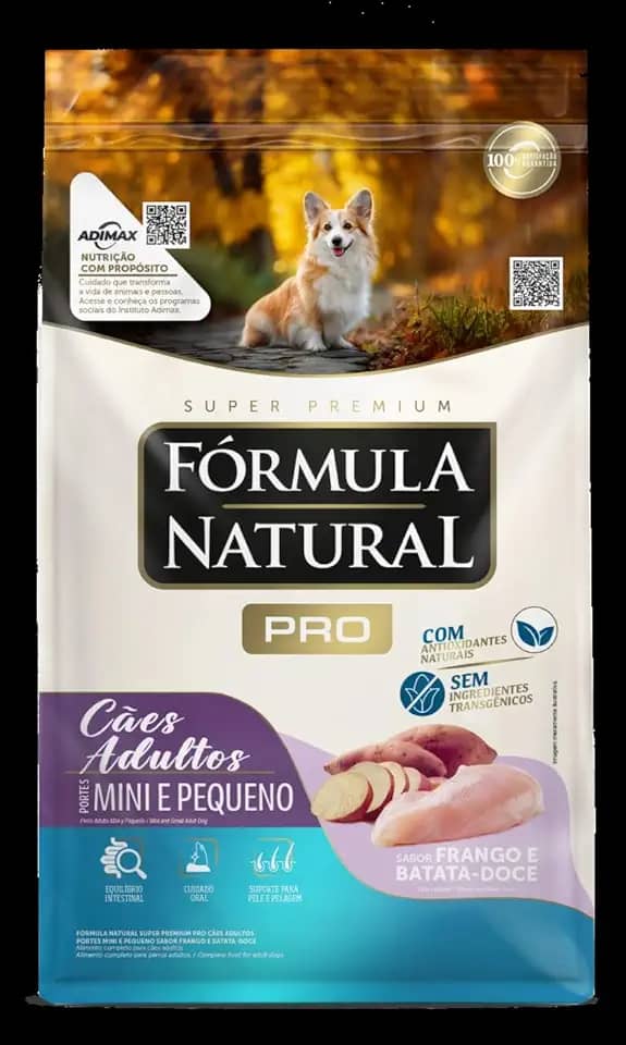 Fórmula Natural Pro Ração Seca Para Cães Adultos De Pequeno Porte Sabor Frango 1Kg