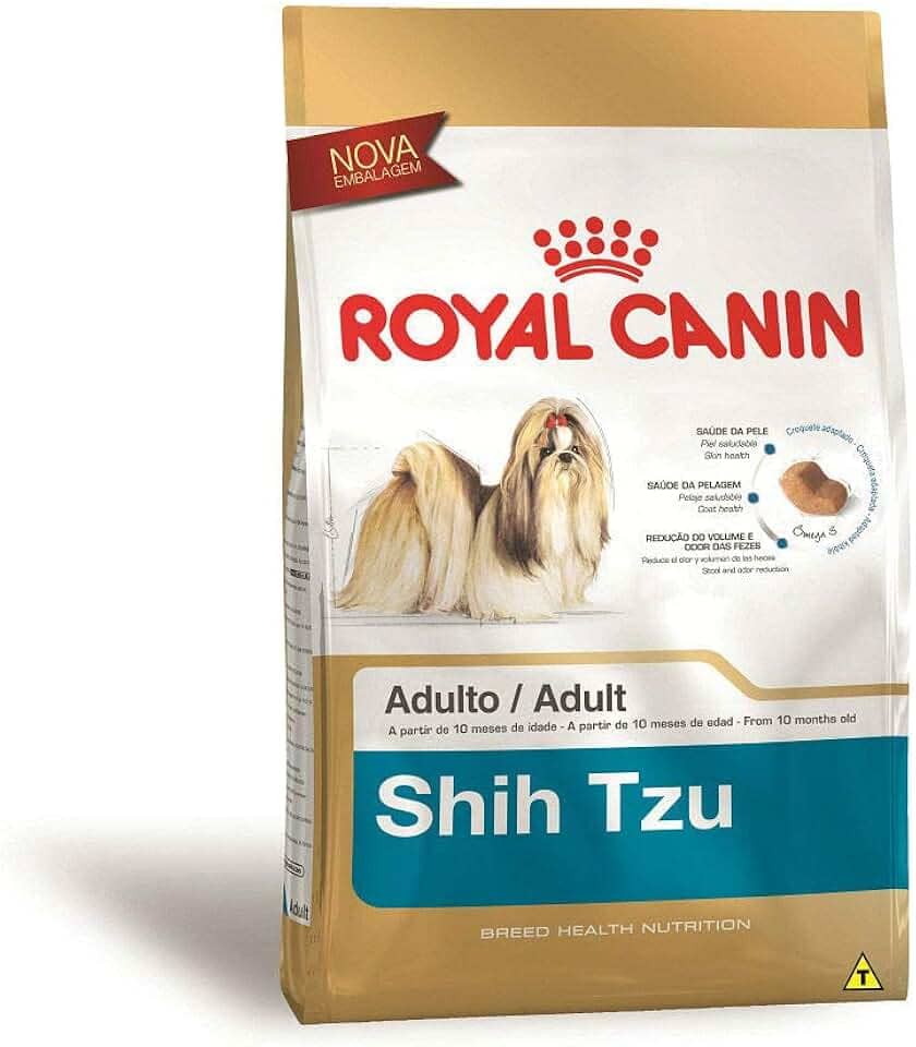 Ração Royal Canin Shih Tzu Cães Adultos 7,5Kg Royal Canin para Todas Pequeno Adulto - Sabor Outro
