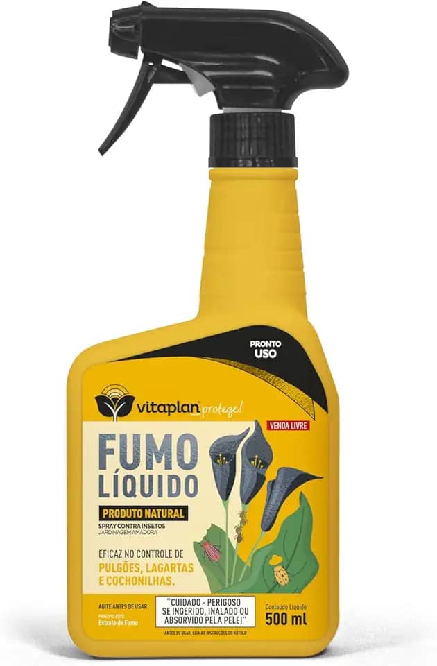 Repelente Contra Insetos Fumo líquido para Plantas 500ml Pronto para Uso