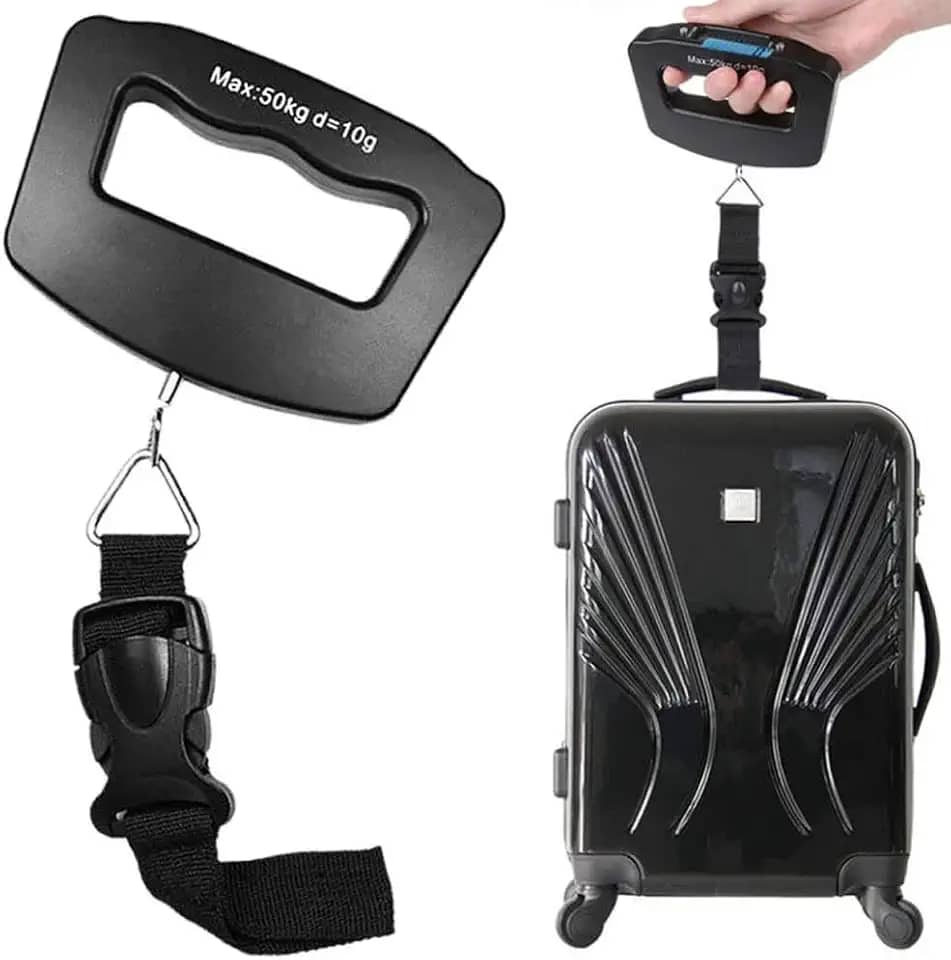 Balança de Bagagem Mala para Viagem Digital 50kg Alça Nylon CBRN02672 - Commerce Brasil