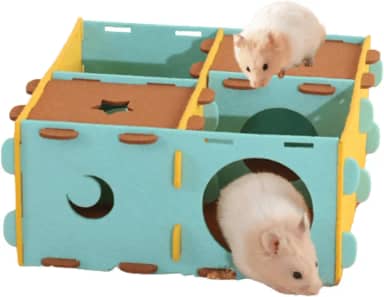 Túnel de labirinto de feltro de hamster esconderijo de hamster labirinto interativo de animais de estimação labirinto interativo para animais de estimação brinquedos de túnel de esconderijo