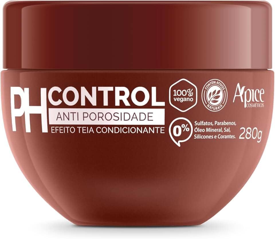 Ápice Máscara Acidificante PH Control | Tratamento Anti-Porosidade com Efeito Teia para Selagem das Cutículas e Hidratação Profunda | 280g